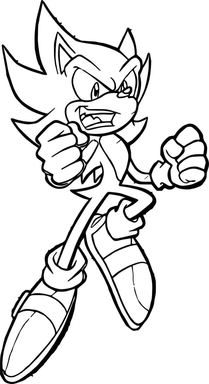 33 Sonic Running Coloring Pages Printable 24