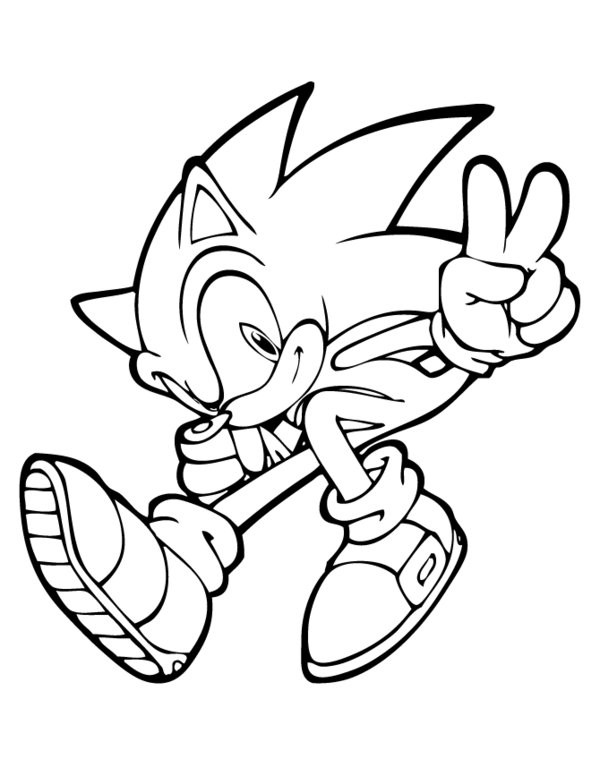 33 Sonic Running Coloring Pages Printable 25