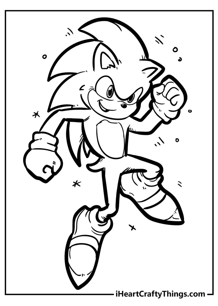 33 Sonic Running Coloring Pages Printable 34