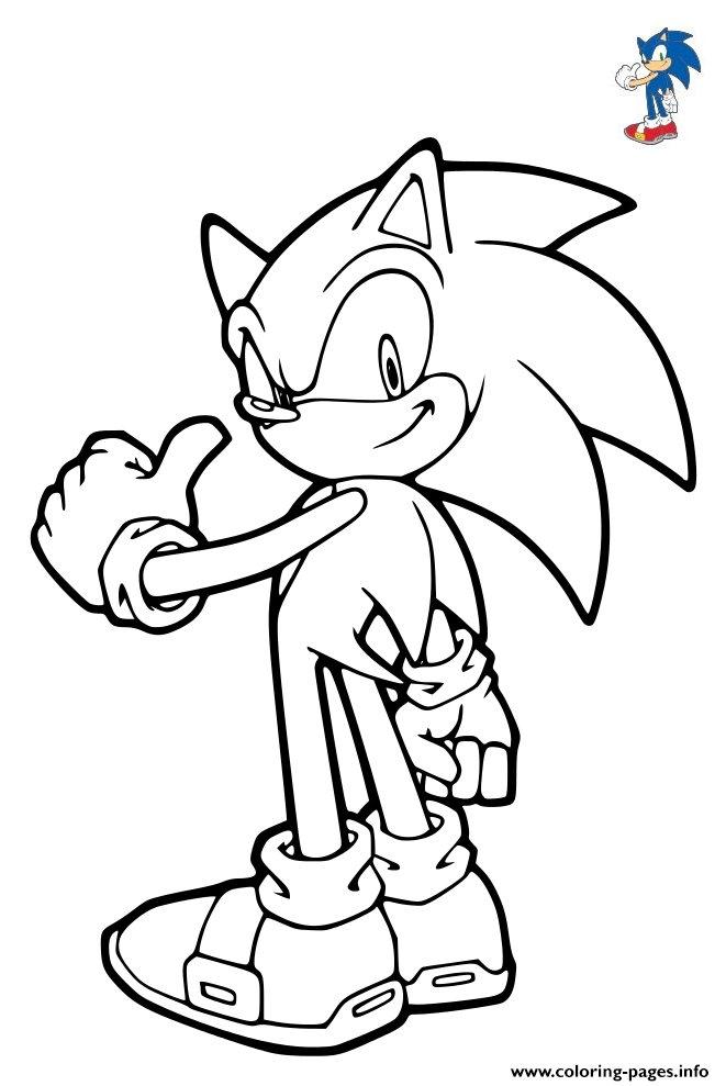 33 Sonic Running Coloring Pages Printable 4