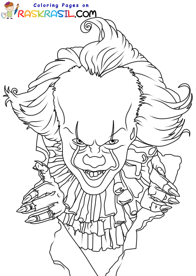 34 Adult Horror Coloring Pages Printable 10