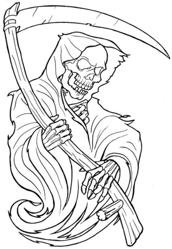 34 Adult Horror Coloring Pages Printable 12