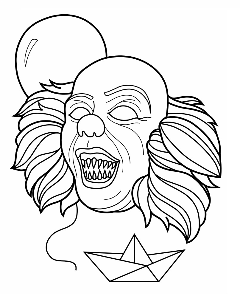 34 Adult Horror Coloring Pages Printable 16