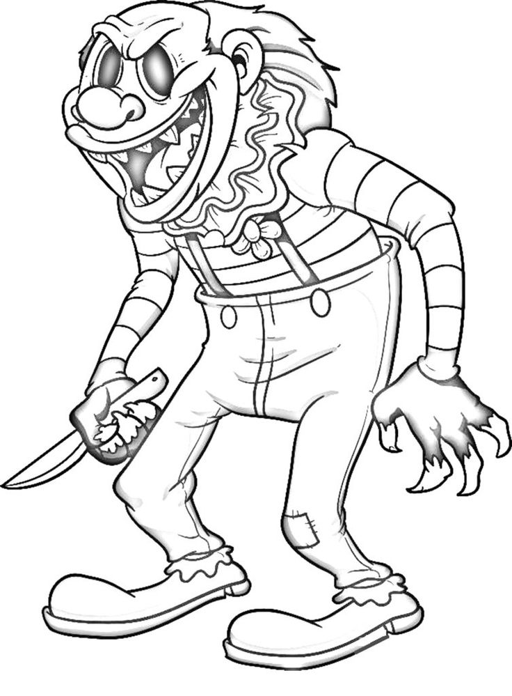 34 Adult Horror Coloring Pages Printable 22