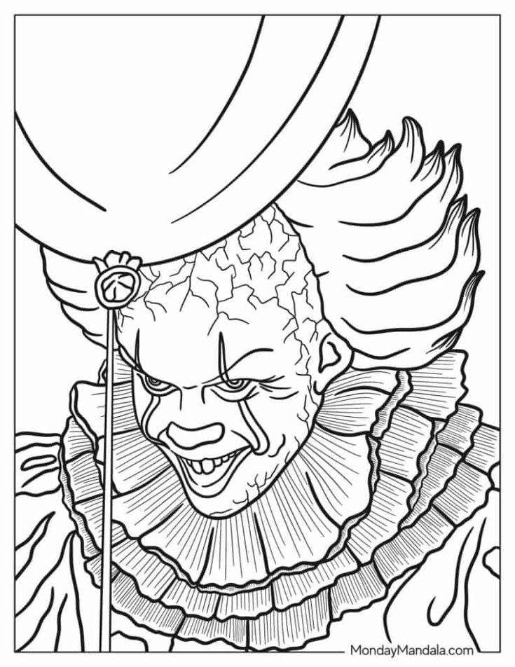 34 Adult Horror Coloring Pages Printable 4