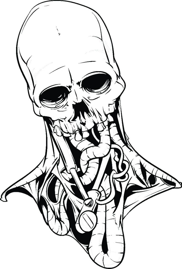 34 Adult Horror Coloring Pages Printable 7