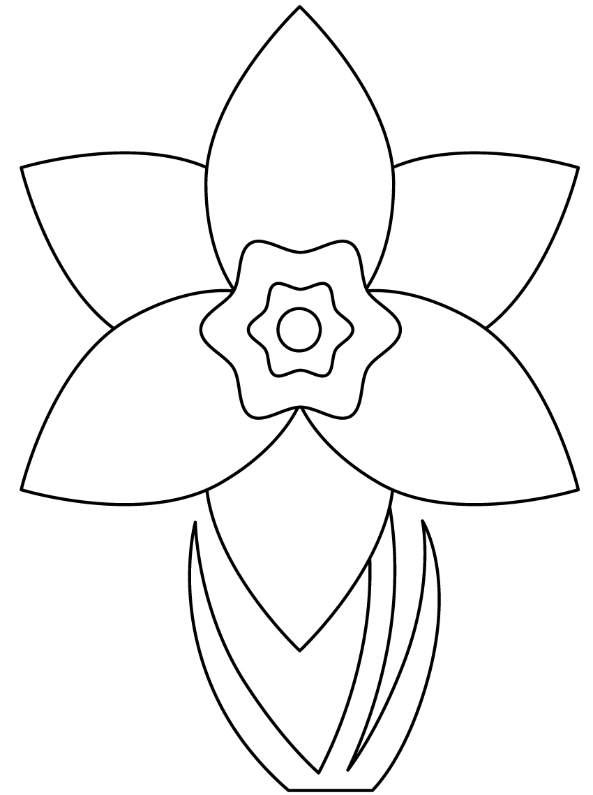 34 Beautiful Daffodil Coloring Pages Printable 29