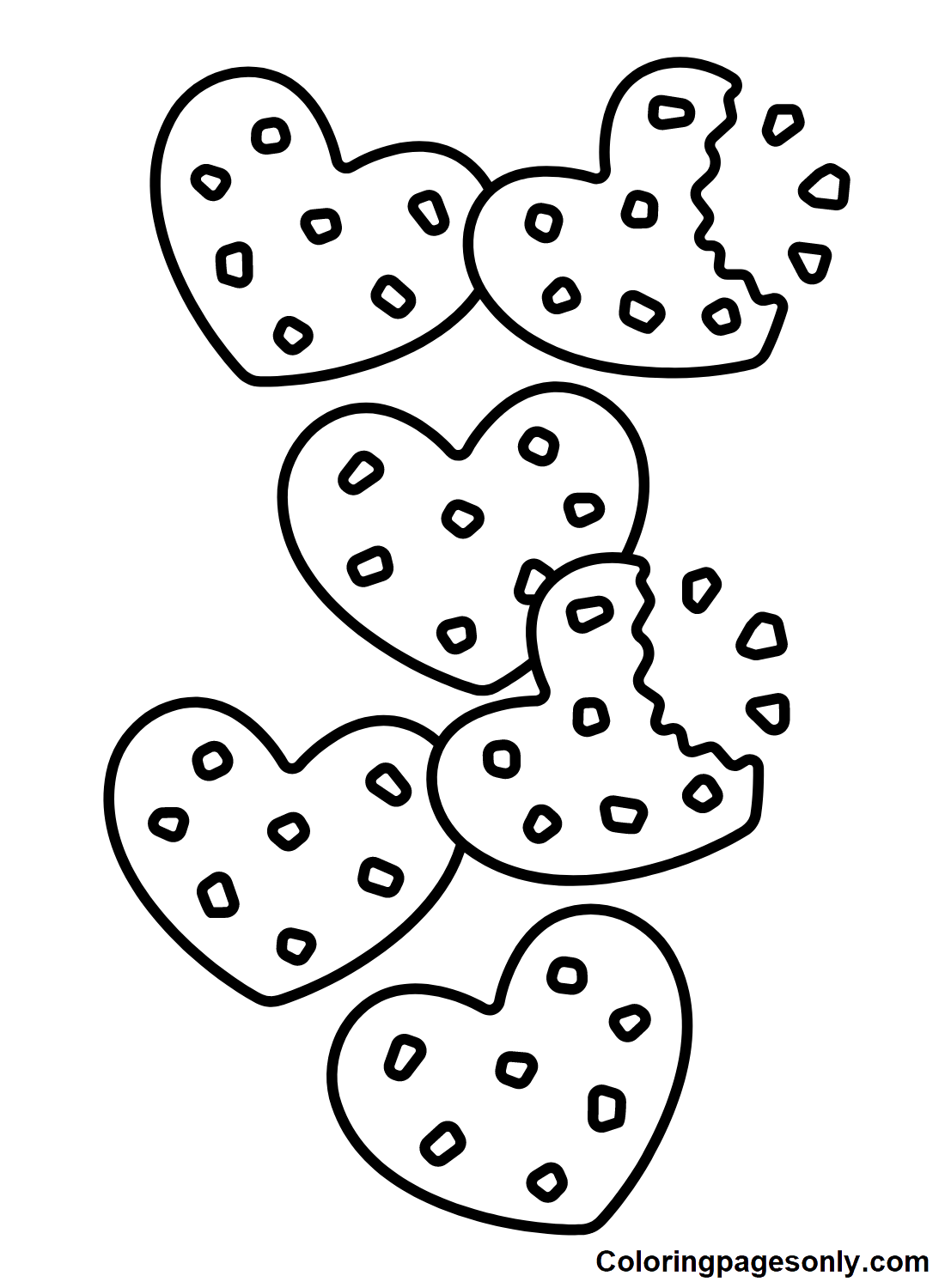 34 Cookie Coloring Pages Printable 2