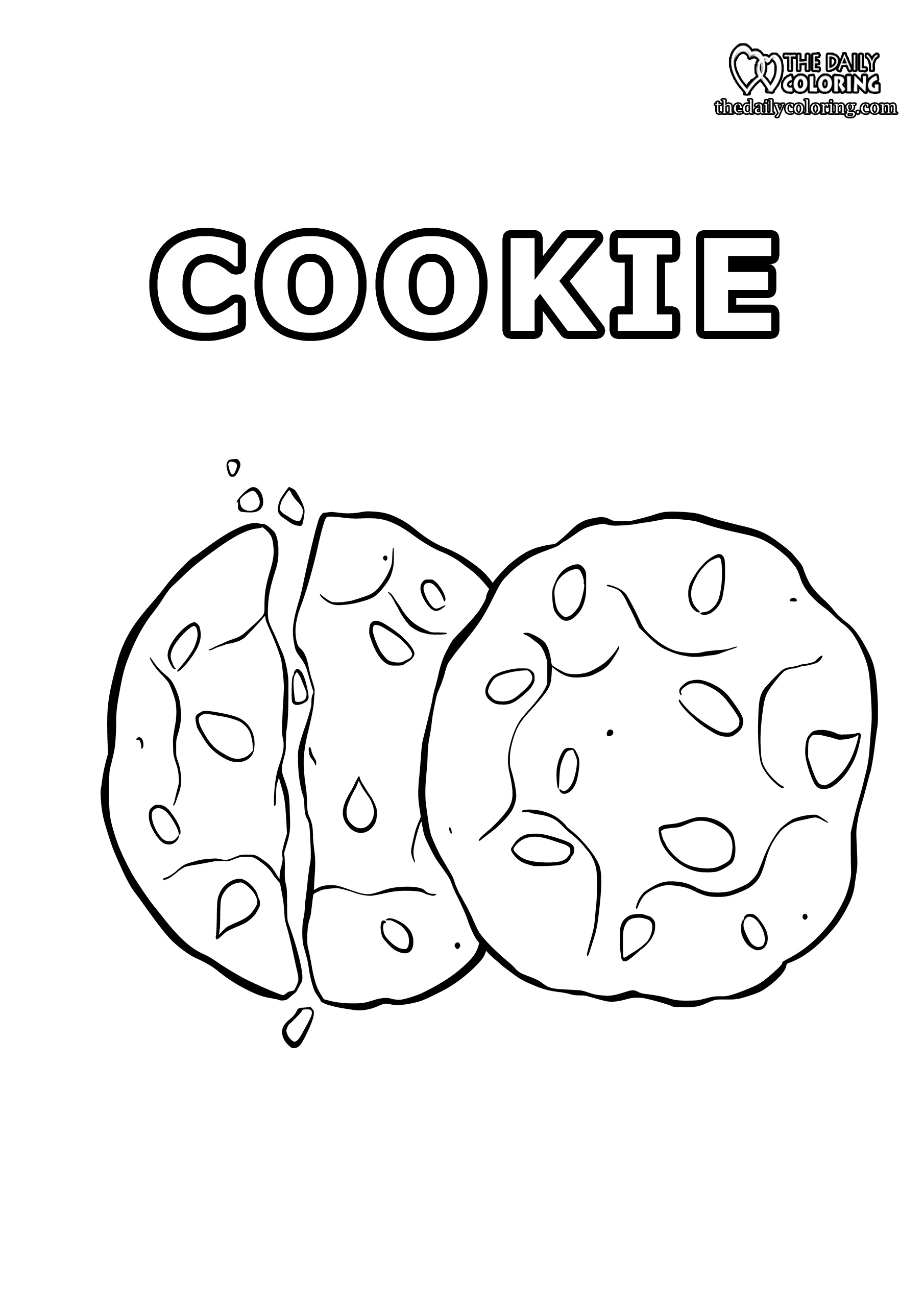 34 Cookie Coloring Pages Printable 3