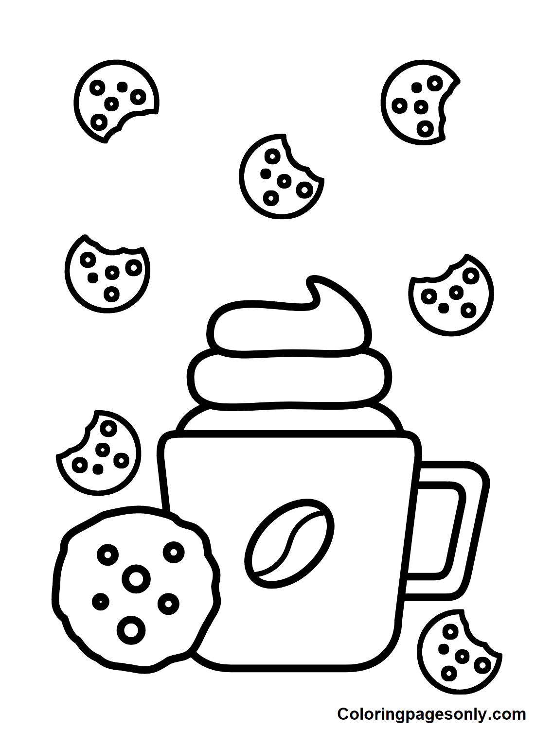 34 Cookie Coloring Pages Printable 33