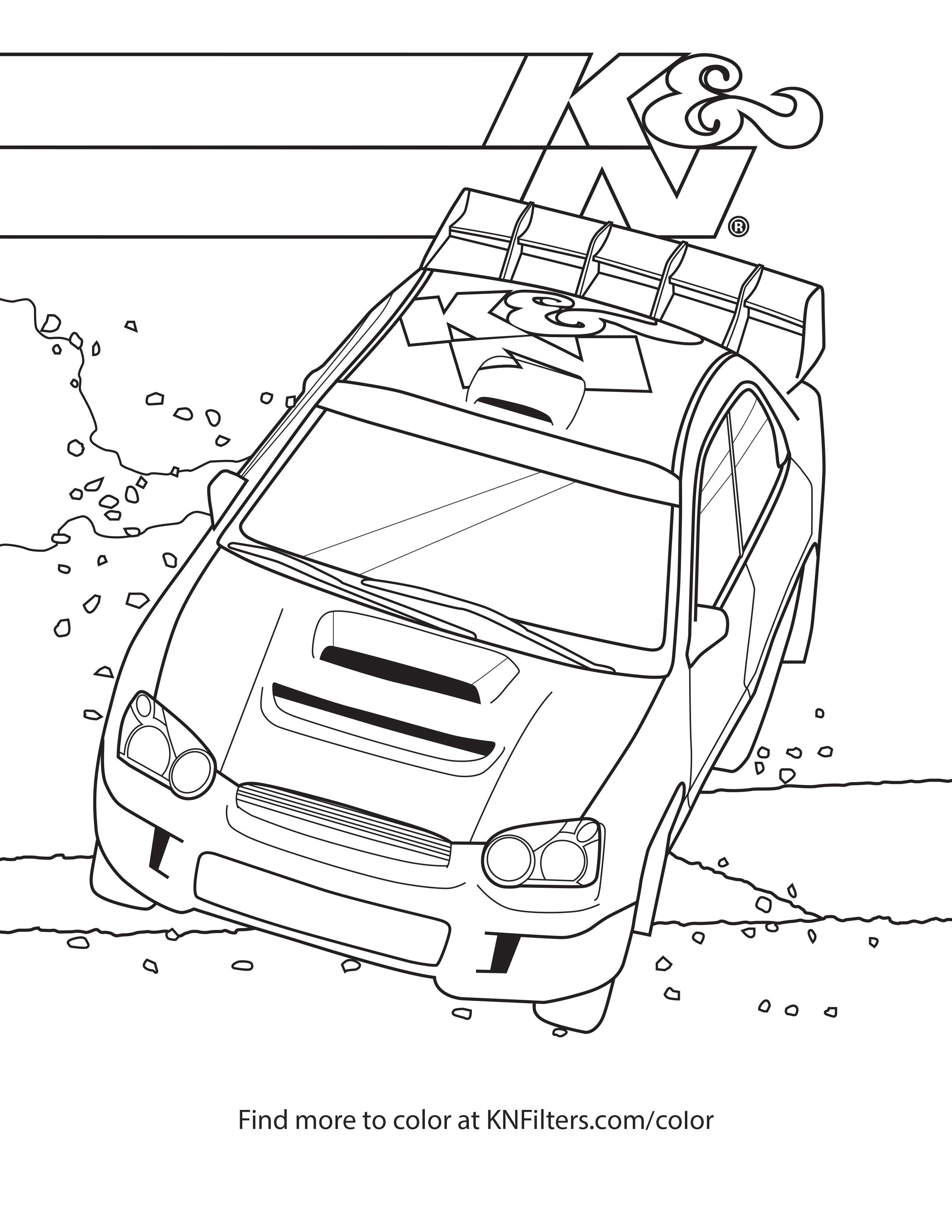 34 Drift Car Coloring Pages for Adults Printable 1