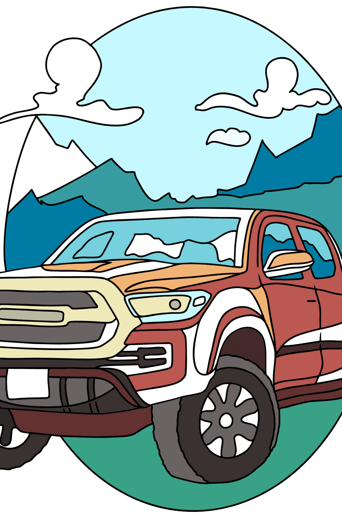 34 Drift Car Coloring Pages for Adults Printable 14