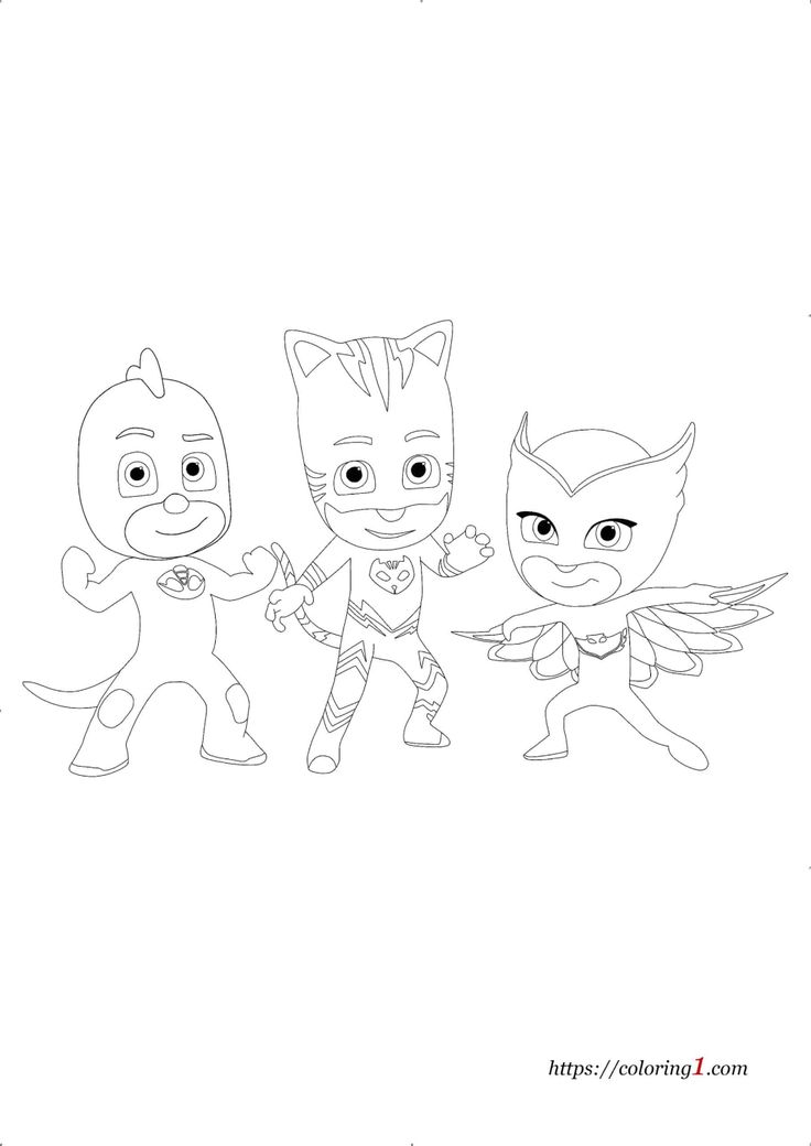 34 Heroic PJ Masks Coloring Pages Printable 17