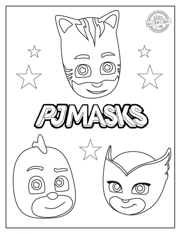 34 Heroic PJ Masks Coloring Pages Printable 2