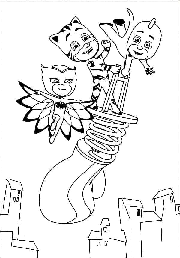 34 Heroic PJ Masks Coloring Pages Printable 6