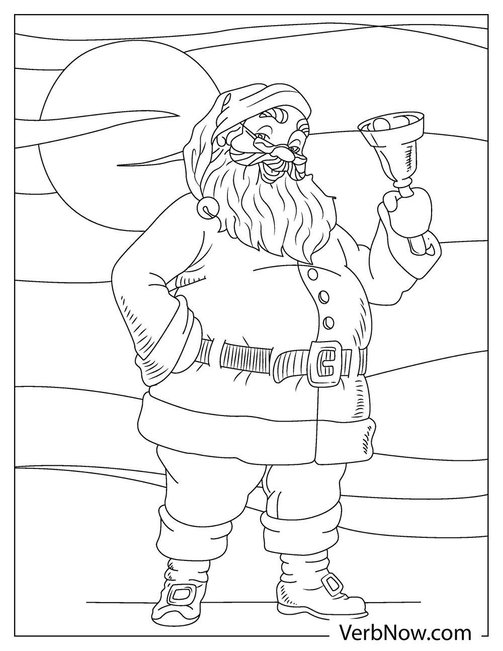 34 Jolly Santa Claus Coloring Pages Printable 10