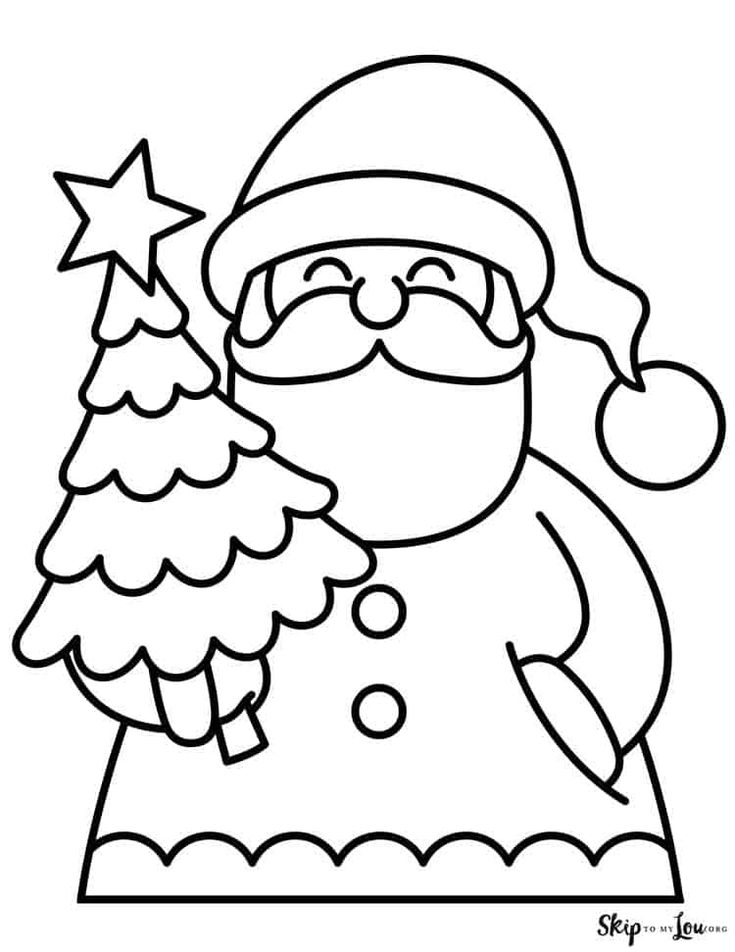 34 Jolly Santa Claus Coloring Pages Printable 13