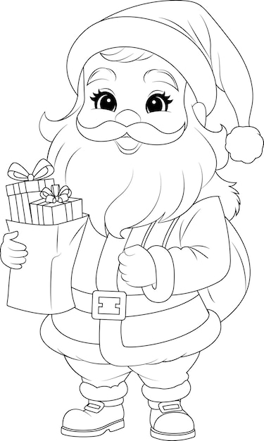 34 Jolly Santa Claus Coloring Pages Printable 2