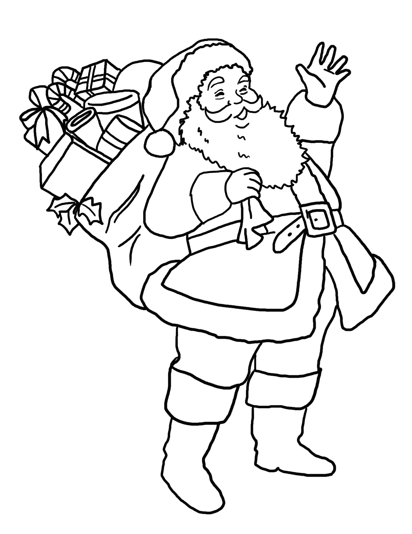 34 Jolly Santa Claus Coloring Pages Printable 22