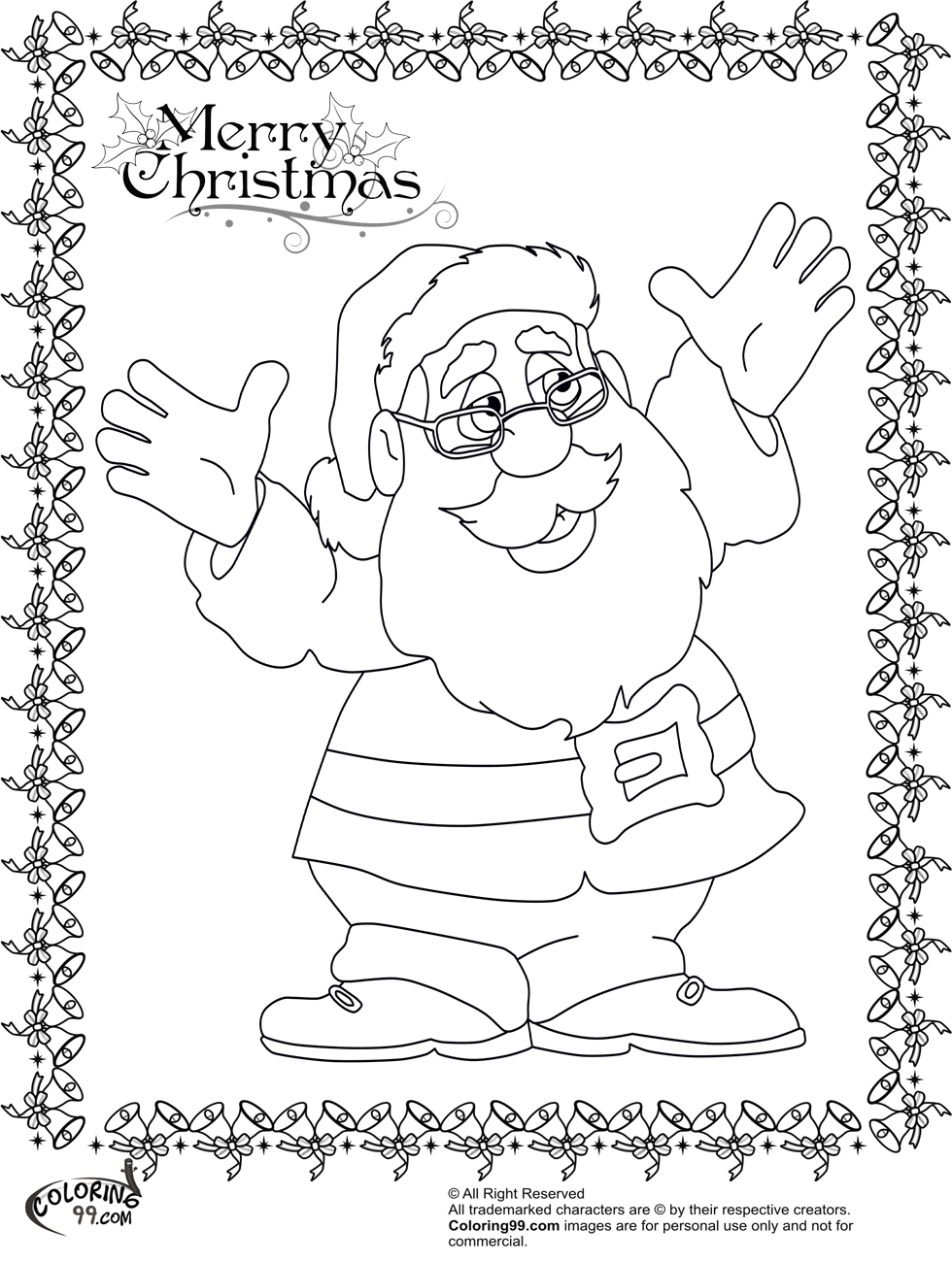 34 Jolly Santa Claus Coloring Pages Printable 24