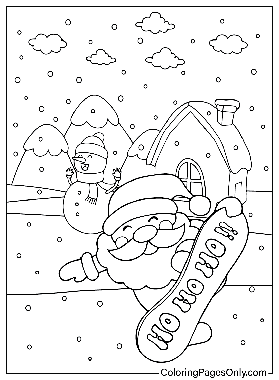 34 Jolly Santa Claus Coloring Pages Printable 26