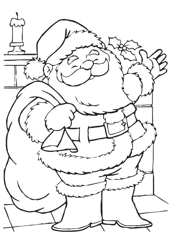 34 Jolly Santa Claus Coloring Pages Printable 35