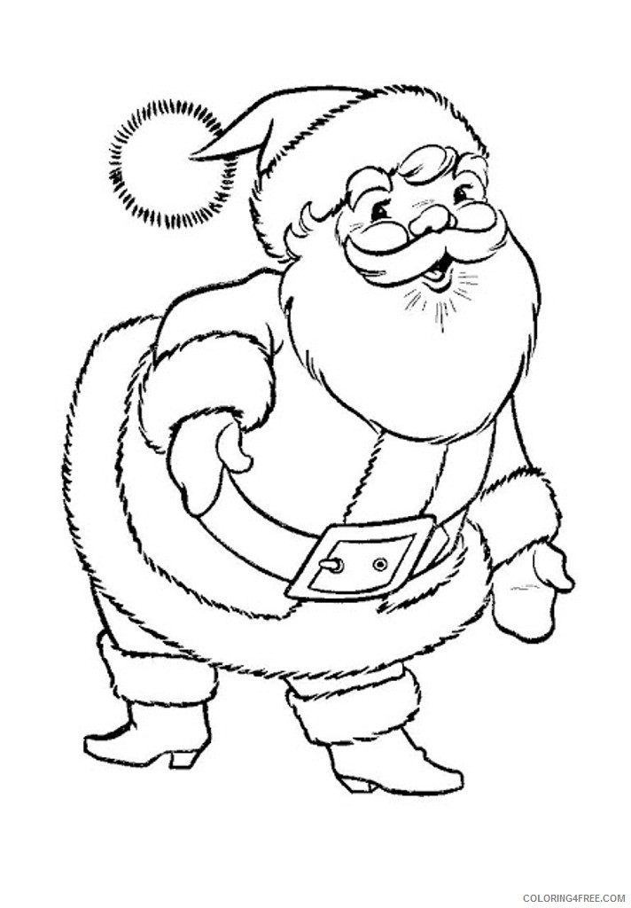 34 Jolly Santa Claus Coloring Pages Printable 4