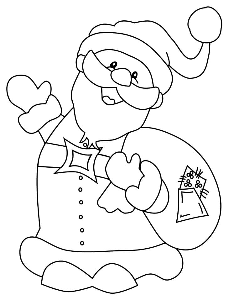 34 Jolly Santa Claus Coloring Pages Printable 7