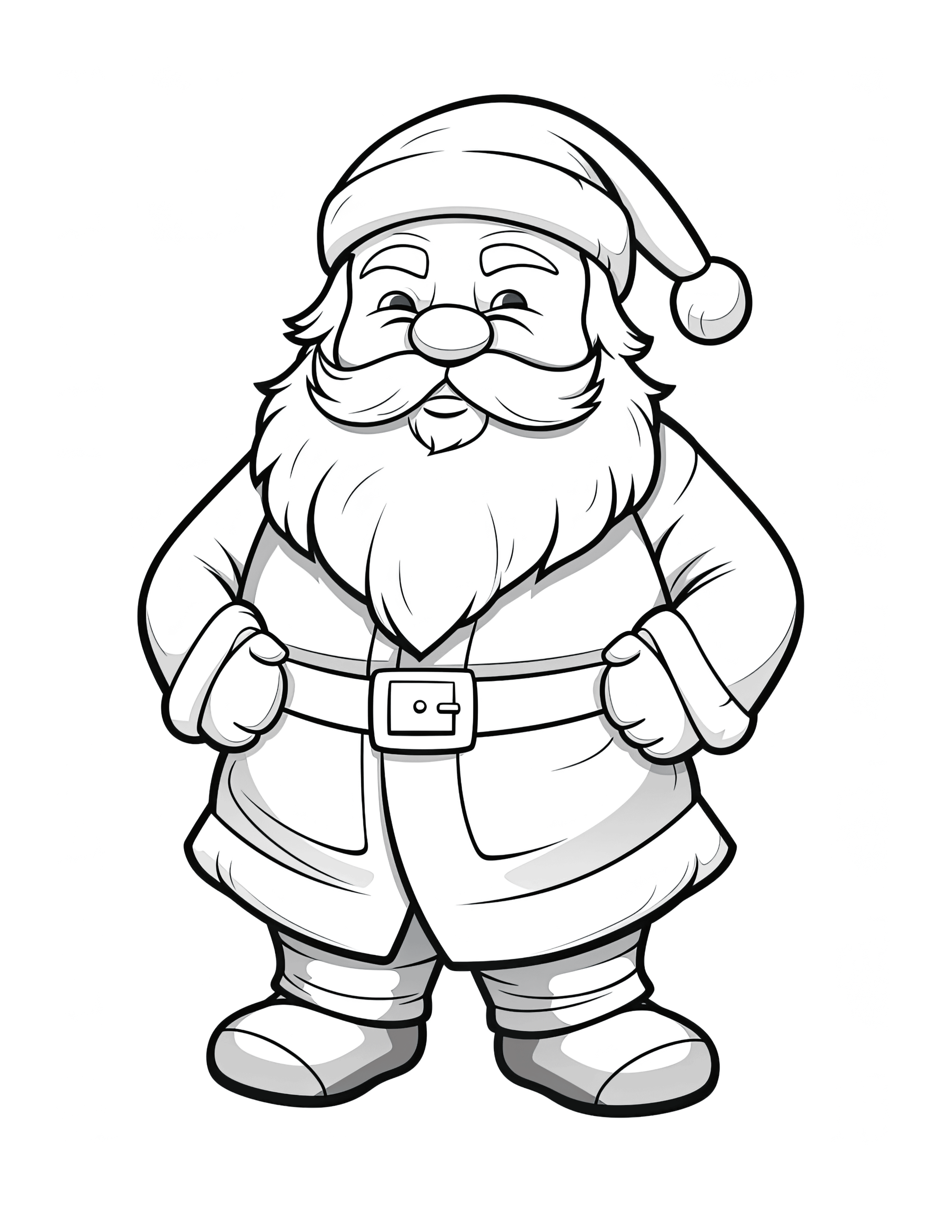 34 Jolly Santa Claus Coloring Pages Printable 8