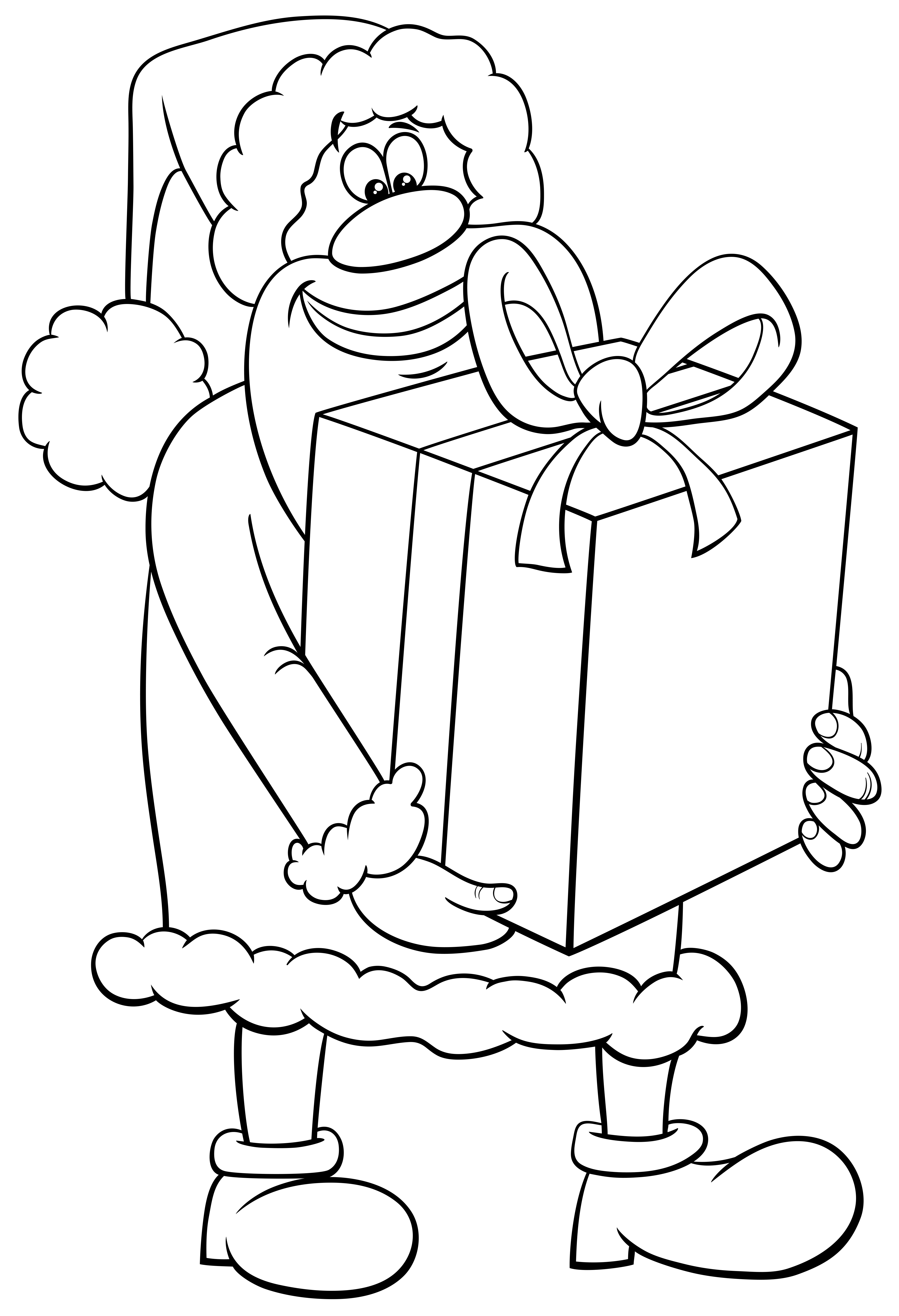 34 Jolly Santa Claus Coloring Pages Printable 9