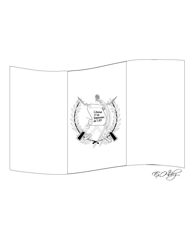 34 Proud Guatemala Flag Coloring Page Printable 25