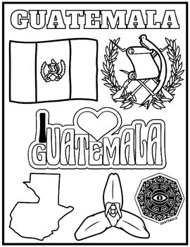 34 Proud Guatemala Flag Coloring Page Printable 27