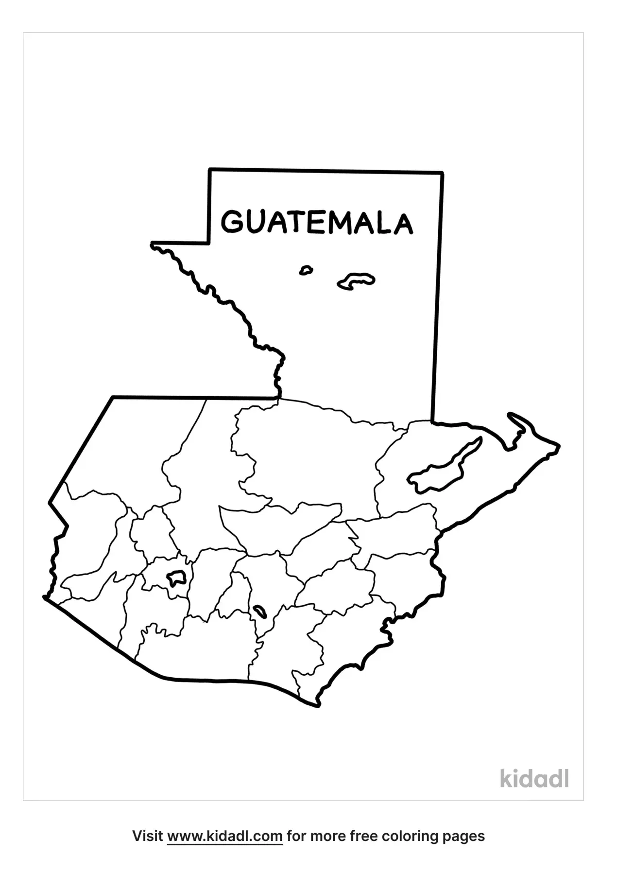 34 Proud Guatemala Flag Coloring Page Printable 4