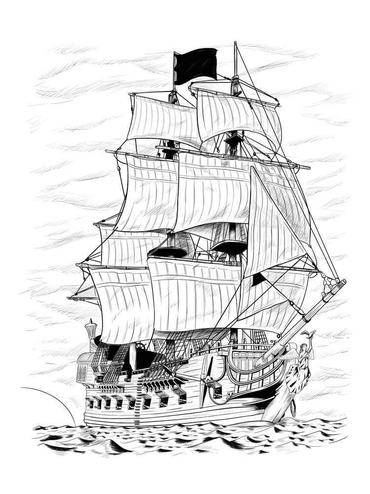 34 Sailboat Coloring Pages Printable 12