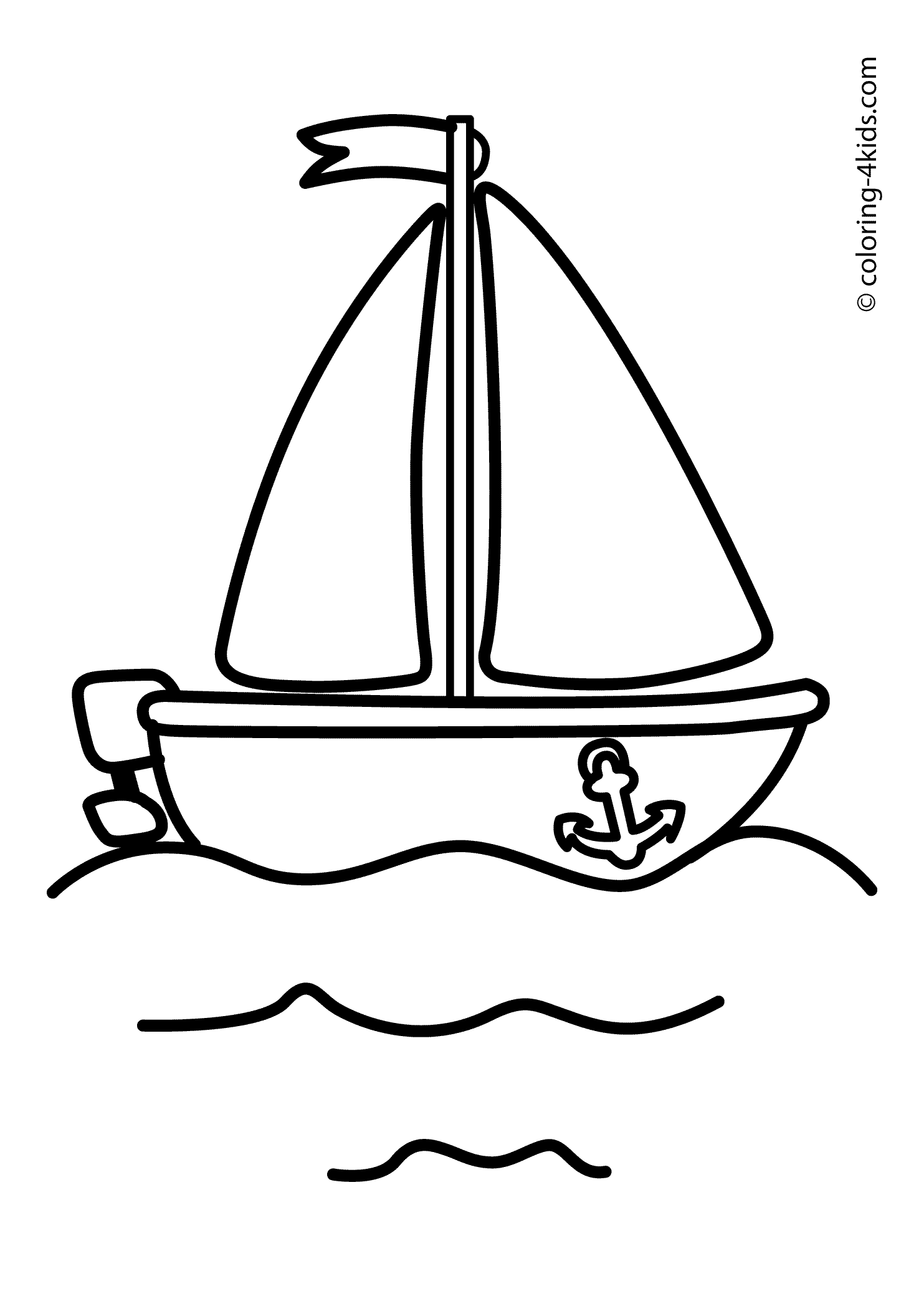 34 Sailboat Coloring Pages Printable 16