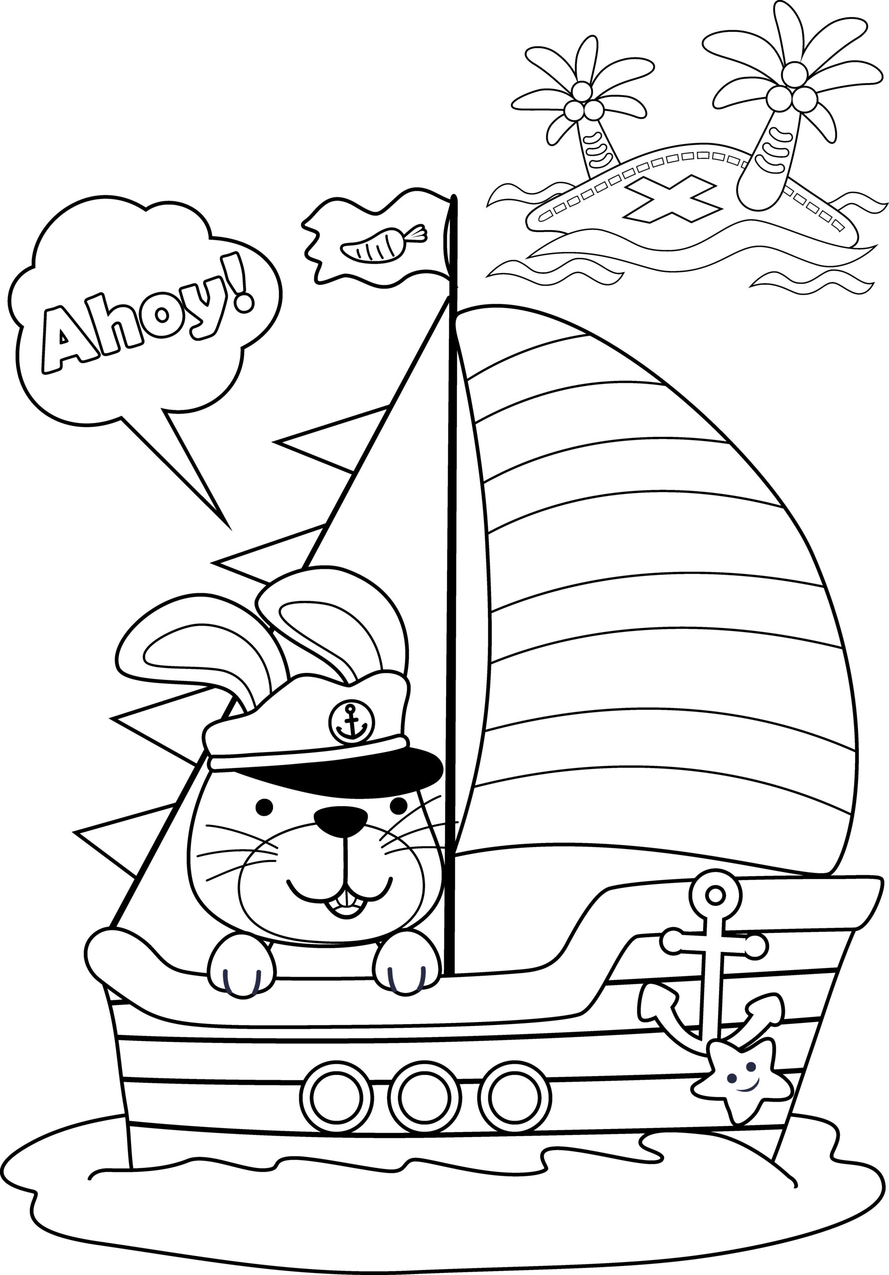 34 Sailboat Coloring Pages Printable 18