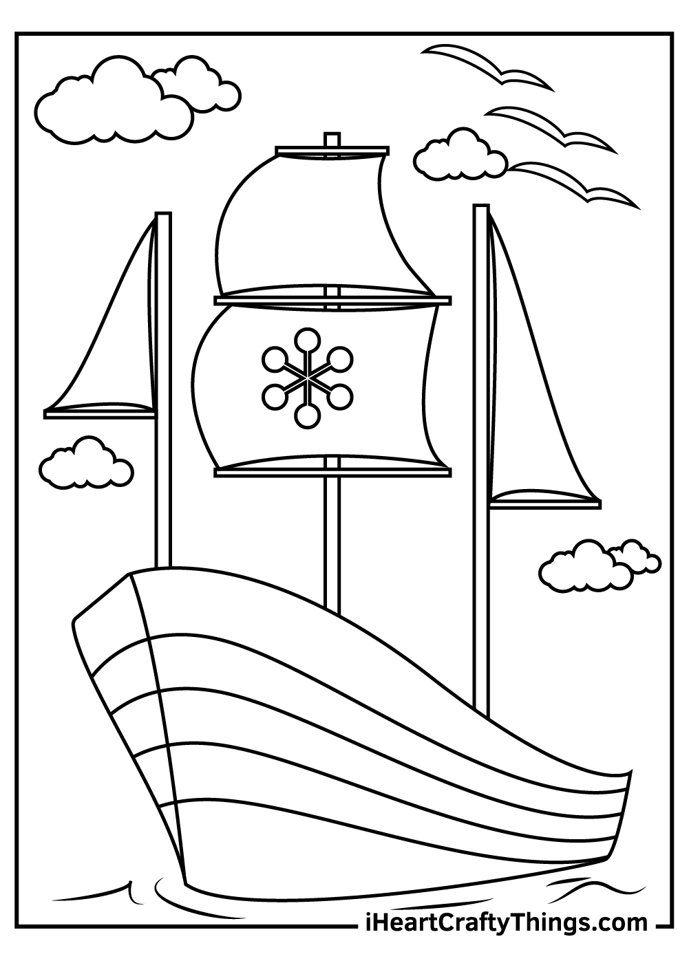 34 Sailboat Coloring Pages Printable 22