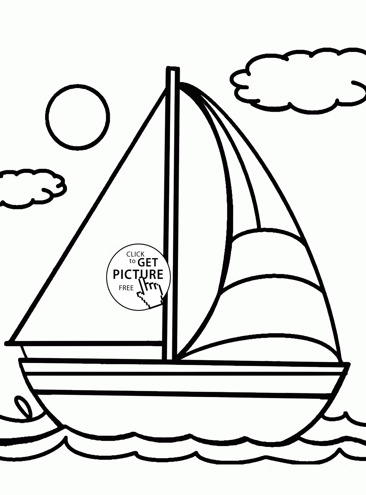 34 Sailboat Coloring Pages Printable 25