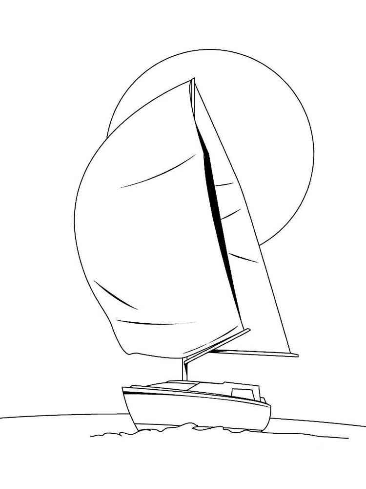 34 Sailboat Coloring Pages Printable 3