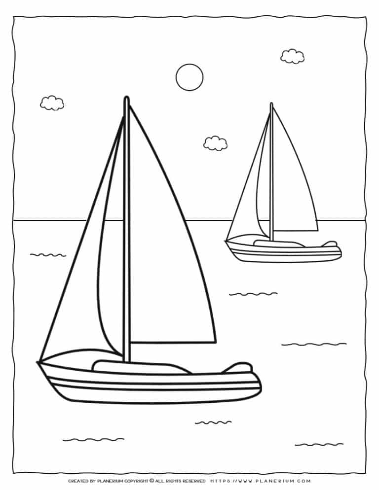 34 Sailboat Coloring Pages Printable 35