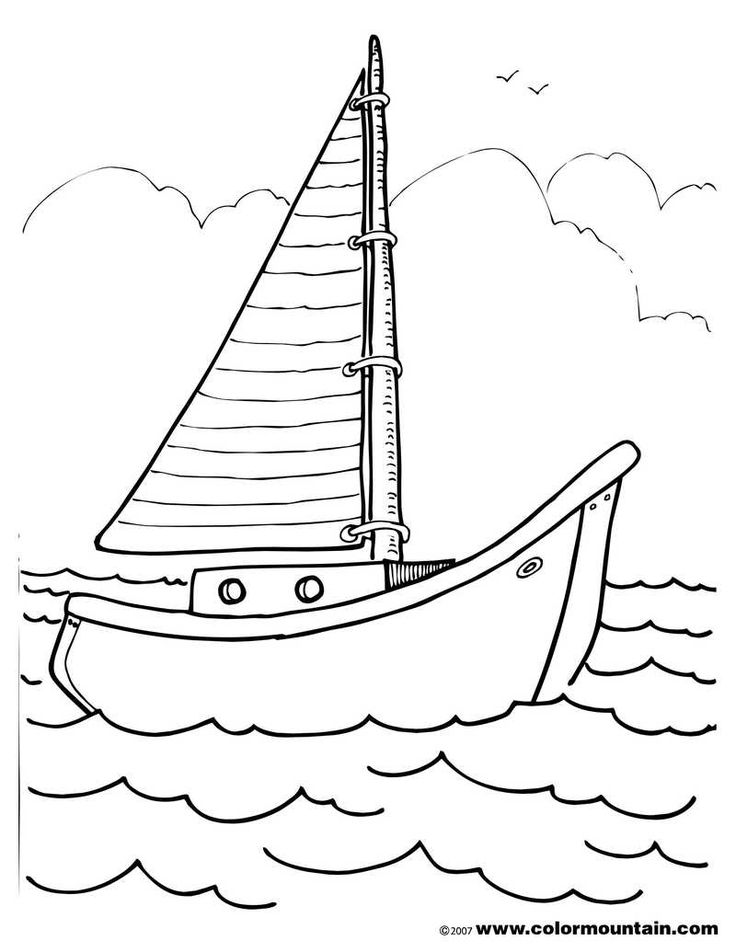 34 Sailboat Coloring Pages Printable 7