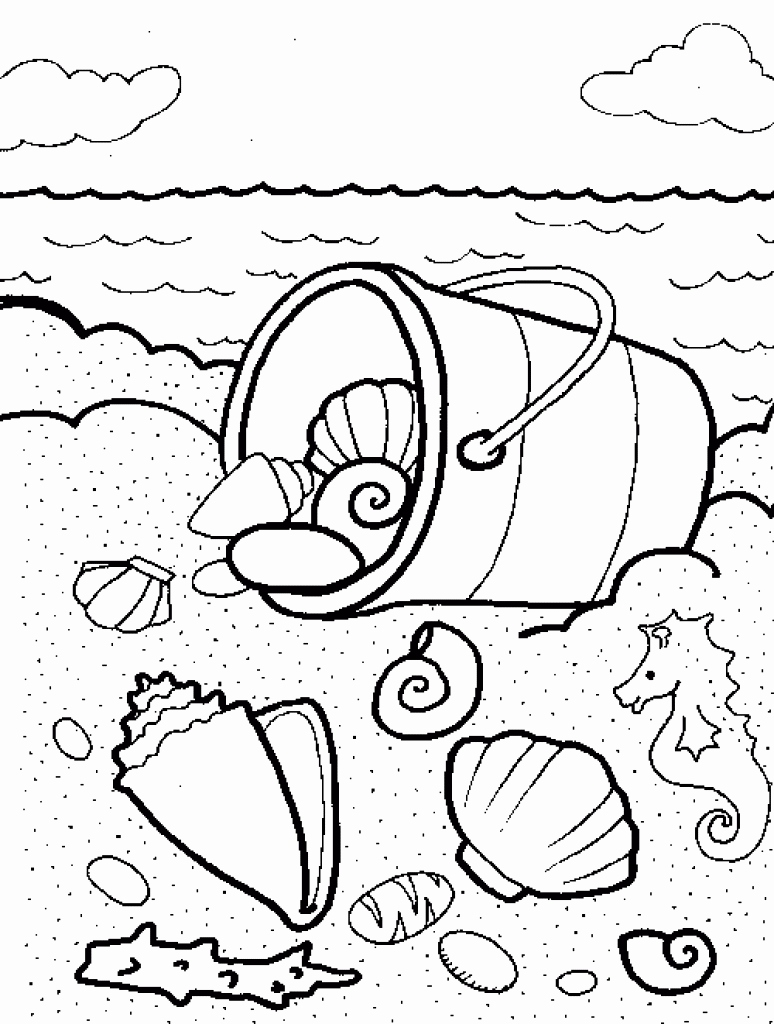 34 Seashell Coloring Pages Printable 12