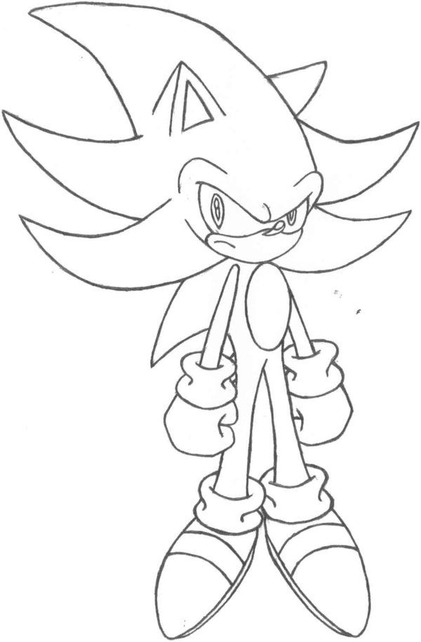 34 Shadow Sonic Coloring Pages Printable 12