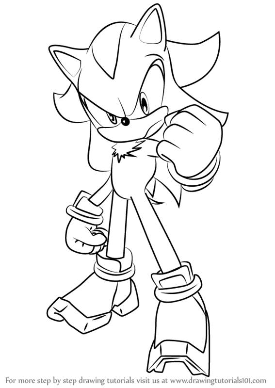 34 Shadow Sonic Coloring Pages Printable 14