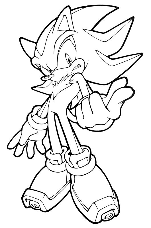 34 Shadow Sonic Coloring Pages Printable 18