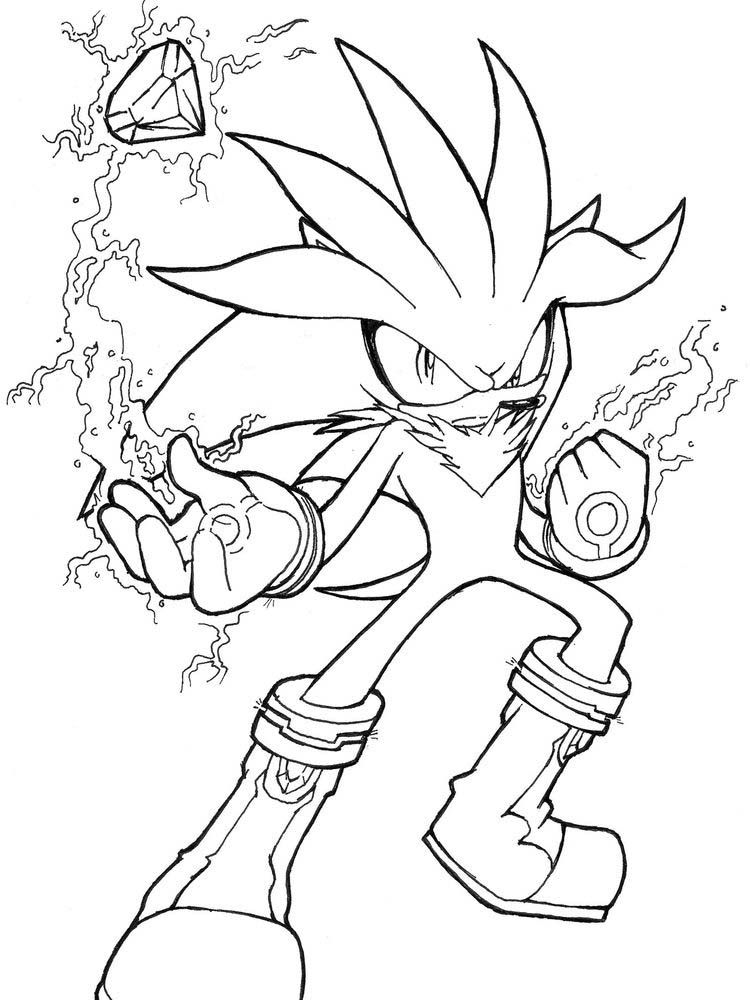 34 Shadow Sonic Coloring Pages Printable 2