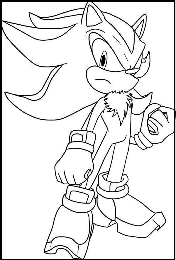 34 Shadow Sonic Coloring Pages Printable 26