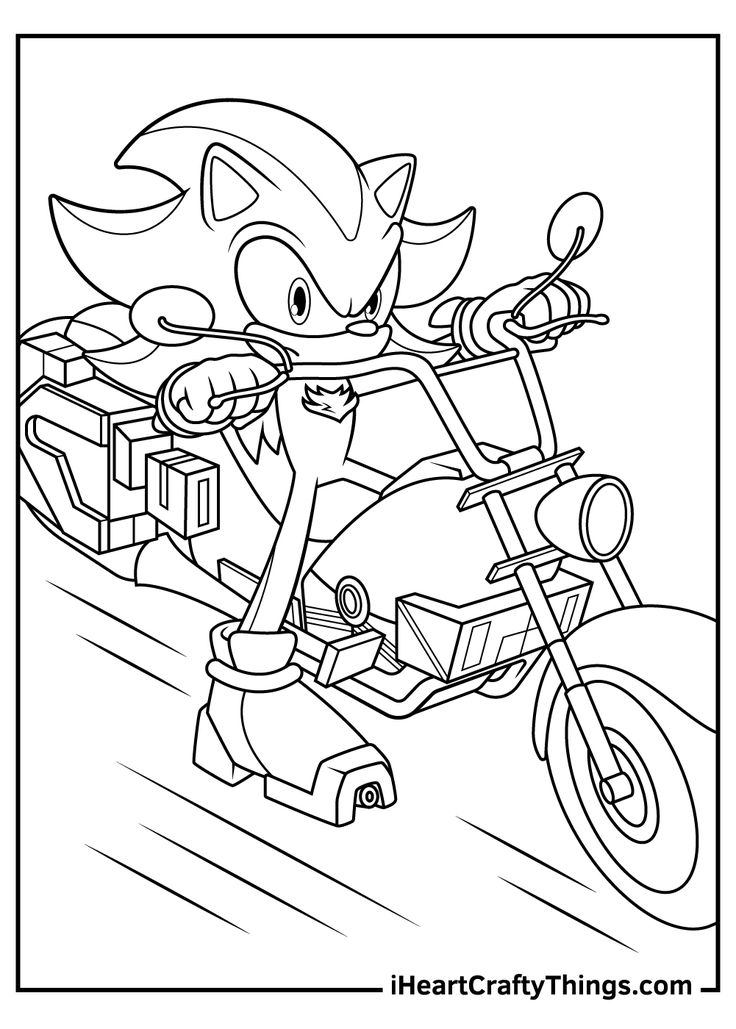 34 Shadow Sonic Coloring Pages Printable 32