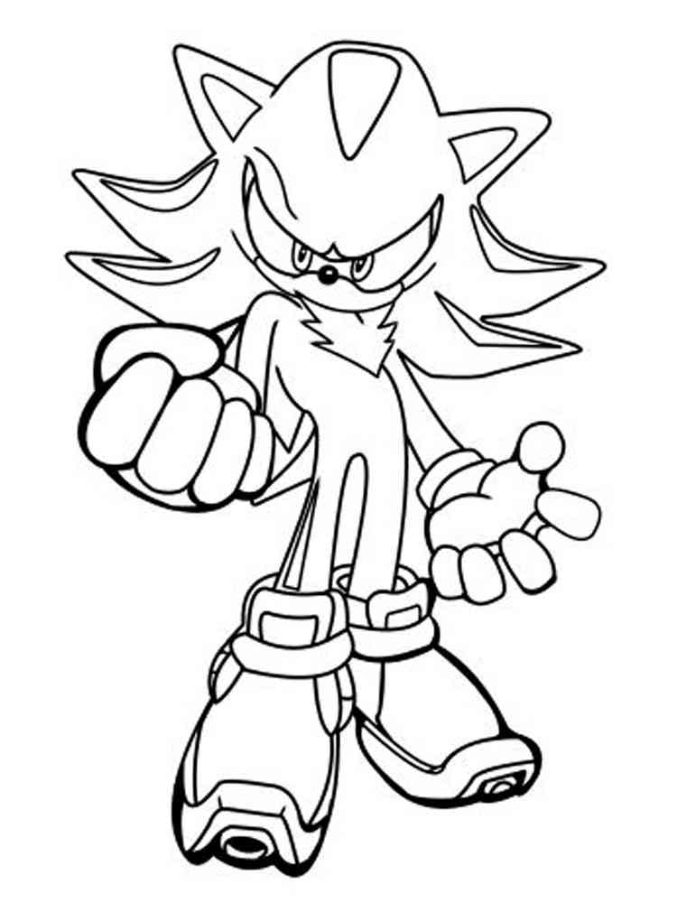 34 Shadow Sonic Coloring Pages Printable 33