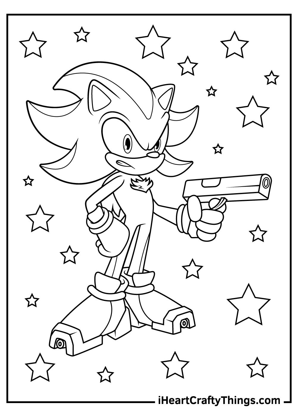 34 Shadow Sonic Coloring Pages Printable 34